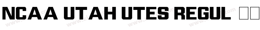 NCAA Utah Utes Regul字体转换